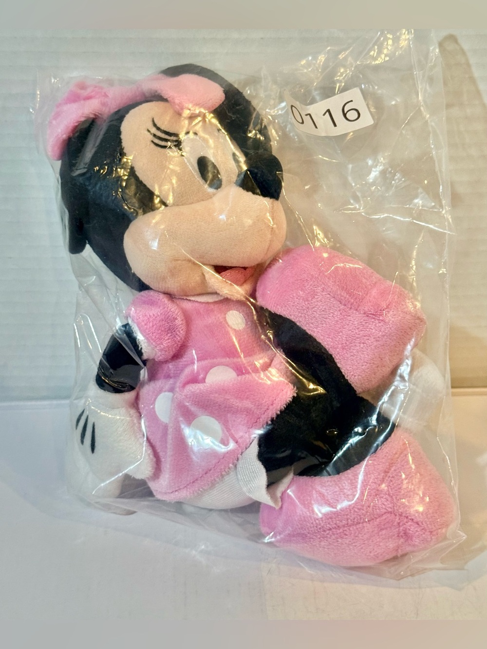 Disney Junior Minnie Mouse 10” Plush with Pink Polka Dot Dress & Bow Brand New